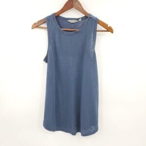 Athleta Tank Top Womens Small Blue Round Neck Sleeveless Pullover Lightweight